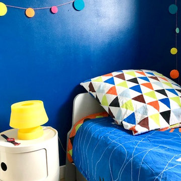 Chambre bleue pour un petit garçon