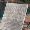 GDF Studio Isle of Palms Outdoor Gray Wicker Chaise Lounge, Set of 2