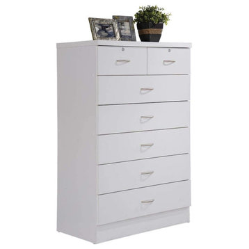 White Chest of Drawers with Locks