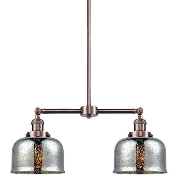 Innovations Lighting 209 Large Bell Large Bell 2 Light 24"W - Antique Copper /