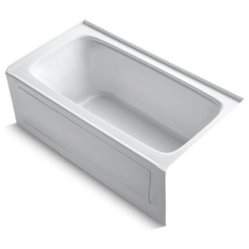 Kohler Bancroft 60" X 32" Alcove Bath w/ Integral Apron, Right-Hand Drain, White