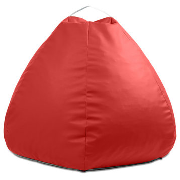 Jaxx Gumdrop Commercial Grade Bean Bag, Large - Premium Vinyl - Red