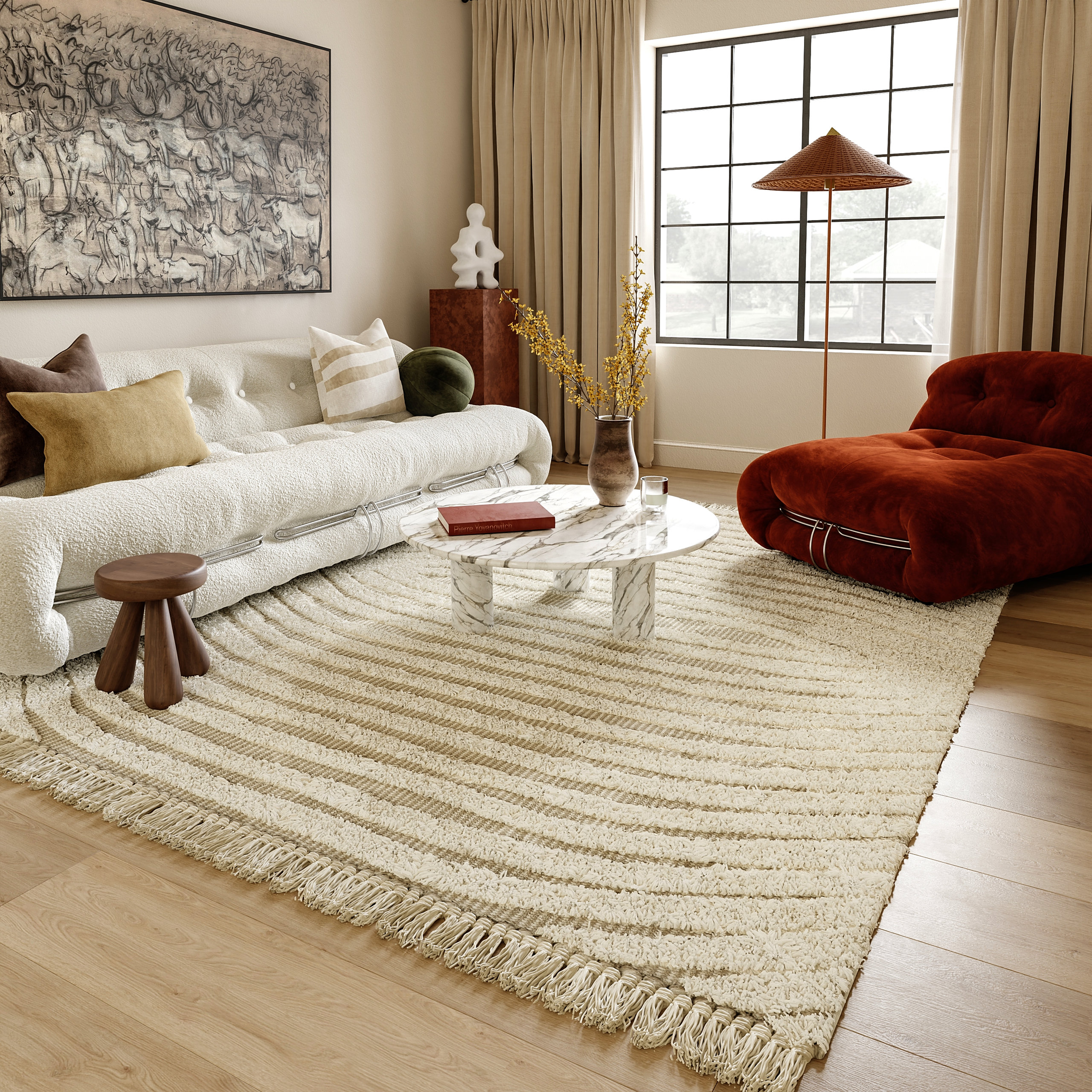 Snapshot of Textured Shag Rug For Apartment Interior