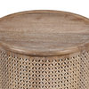 Sumter 23"Diameter Mango Wood Drum Coffee Table