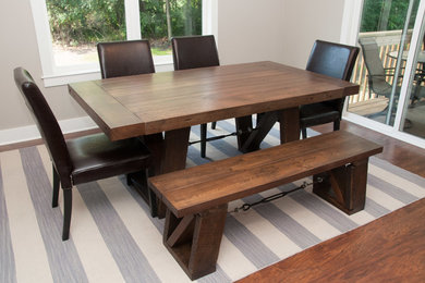 Reclaimed Chestnut and Ash Dining Table