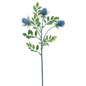 Thistle Spray, Blue, Pack of 12