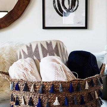 Indigo-Infused Living Room Makeover for Erica Chan Coffman of Honestly WTF