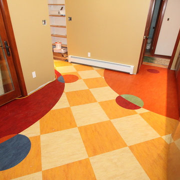 Custom Linoleum Kitchen Floor