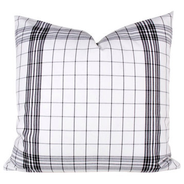 London Plaid 90/10 Duck Insert Pillow With Cover, 22x22