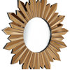 Gold Sunburst Accent Glass Mirror