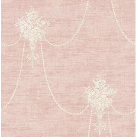 Beaded Bouquet Wallpaper in Blush MV80201 from Wallquest