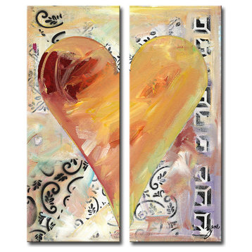Heartwork "Fabienne" 2-Piece Canvas Art Set, 30"x12"