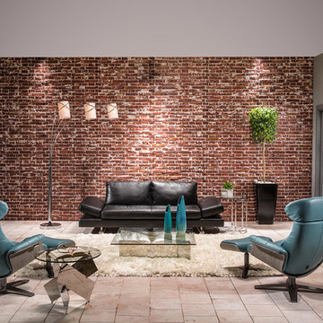 Gertrudes Sofa and Enzo Swivel Accent Chairs