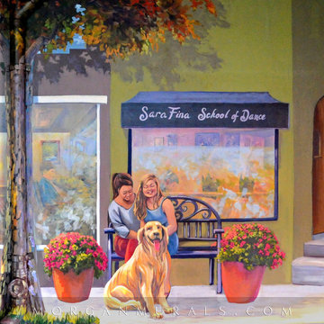 Quaint Town Wall Mural