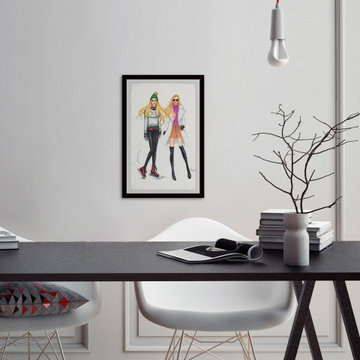 "Winter Outfit" Framed Painting Print