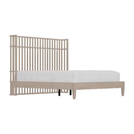 Katsura King Bed, Finish: Dove