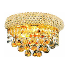 Adele Wall Sconce W12 H6 E7 Lt:2 Gold Finish