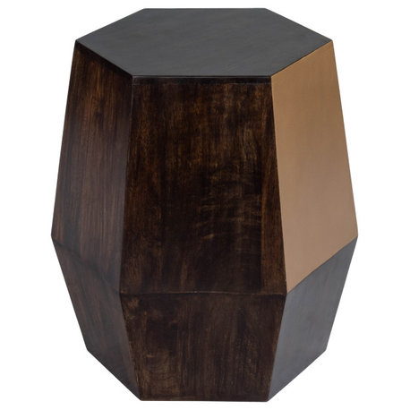 Butler Gulchatai Wood & Gold Finish Accent Table