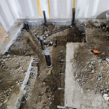 Concrete Flooring & Plumbing Repairs | Sanitary Line - Restroom Stub-ups