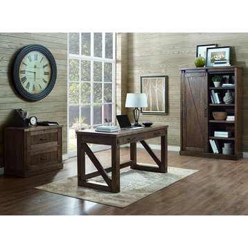Avondale Rustic Lateral File With Locking Legal Letter