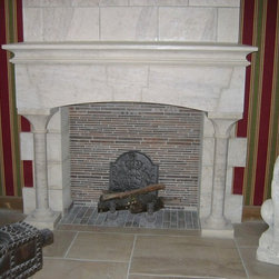 Firebox Stone inserts Herringbone & More (Mediterranean Style) - Indoor Fireplaces
