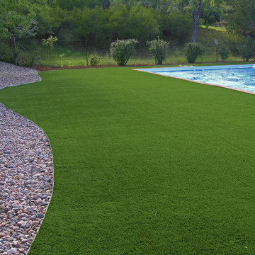 Artificial Grass Surrounding a Pool