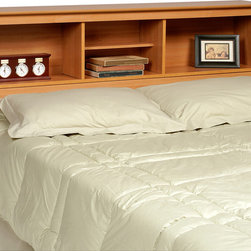 Prepac Double / Queen Bookcase Headboard in Maple - Headboards