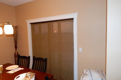 Example of a tuscan dining room design in Other