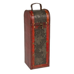Trademark Innovations - Treasure Chest Wine Box - Wine Racks