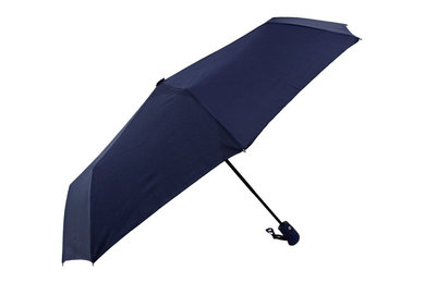JustNile Auto Open Close 3 Fold Compact Travel 43-Inch Umbrella - Blue
