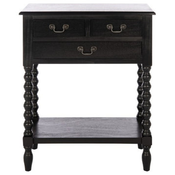 Thelma 3 Drawer Console Table, Black