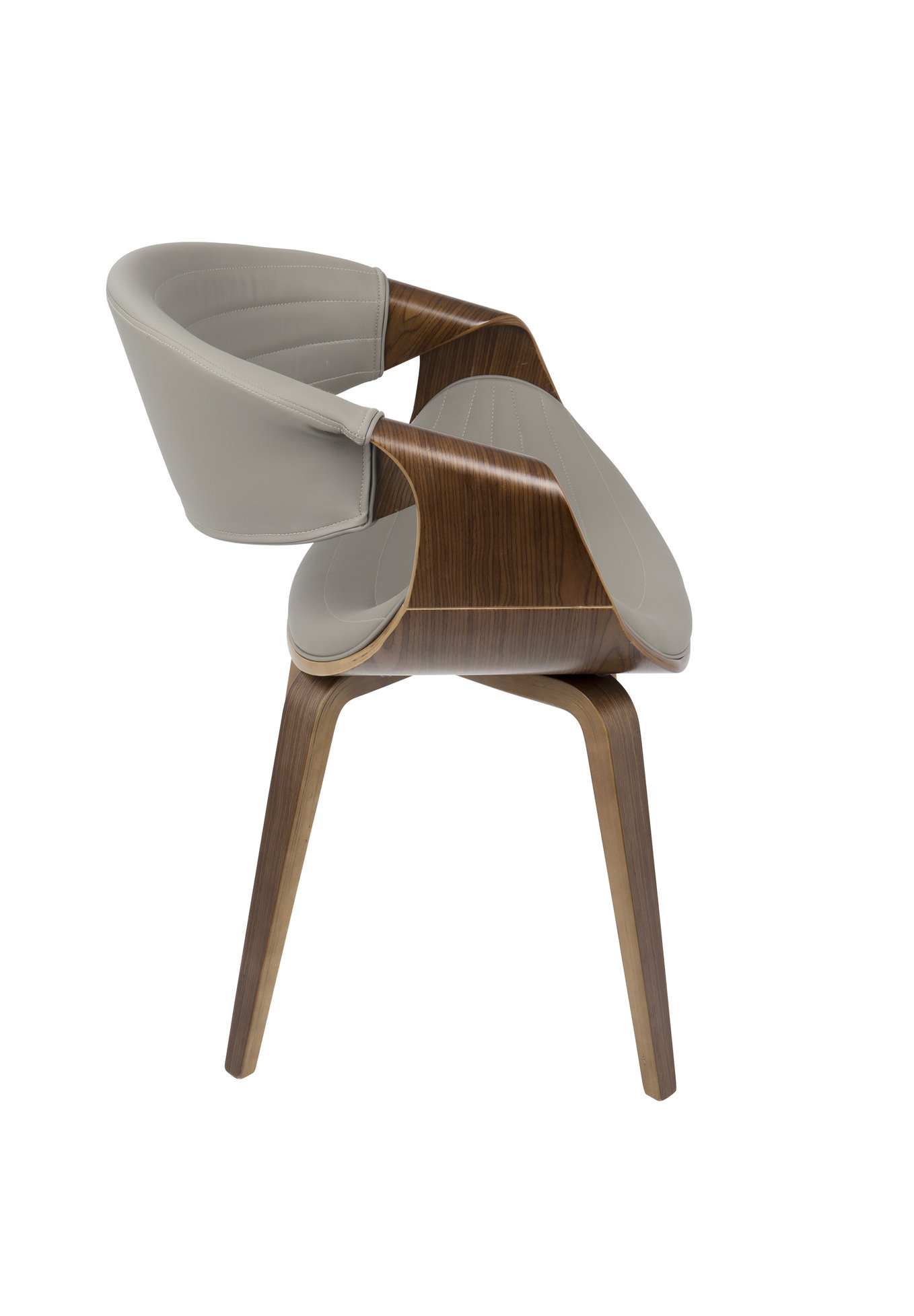 Symphony Chair, Walnut and Gray