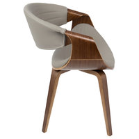 Symphony Chair, Walnut and Gray