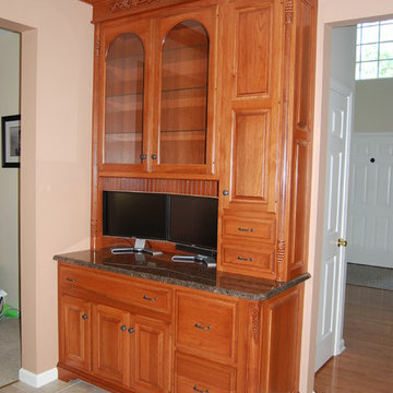 Traditional Cherry & Painted Kitchen