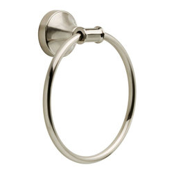Phoebe Towel Ring in SpotShield Brushed Nickel - Towel Rings