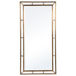Uttermost - Uttermost Farrow Copper Industrial Mirror - Simple In Design Yet Refined In Style, This Mirror Is Accented By A Solid Iron Frame Dressed In A Copper Cladding. The 3-dimensional Frame Brings Additional Interest To The Design And Is Complimented By A Generous 1 1/4" Bevel. May Be Hung Horizontal Or Vertical.