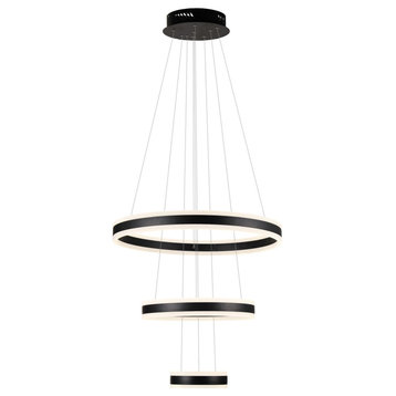 Elipse 3 Ring LED Chandelier Modern/Contemporary  w/Adjustable Cables