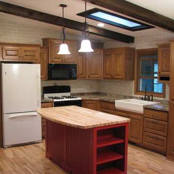 Split level kitchen