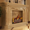 Costway 9PCS Ceramic Wood Gas Log Set Fireplace Imitation Wood Propane Logs