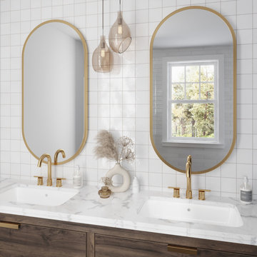 Ivory White 4x4 Glossy Square Ceramic Tile