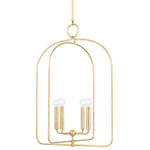 Mitzi by Hudson Valley Lighting - Mallory 4-Light Large Pendant, Gold Leaf Finish - Features: