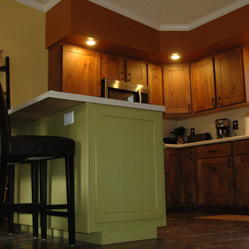 Medium Kitchen and Island