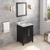 Jeffrey Alexander Cade 24" Black Single Sink Vanity With Marble Top