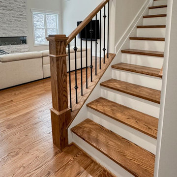 Project #117 | Custom Twist on a Classic L-Shaped Stair