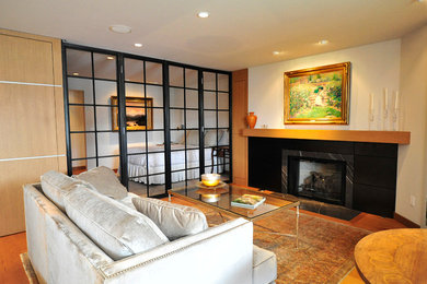 Living room - contemporary living room idea in Seattle