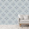 Tile Style Gray Wallpaper by Monor Designs, 24"x144"
