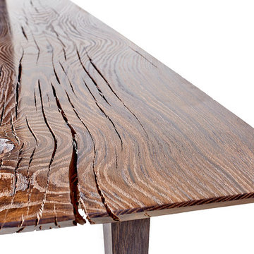 Bog Oak 800 6500 years old Cracks