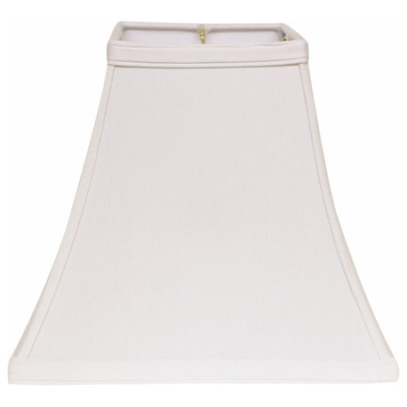 10" White Square Bell No Slub Lampshade