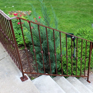 Historic Front Porch with New Railing