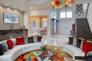 Photo of a modern living room in Miami.